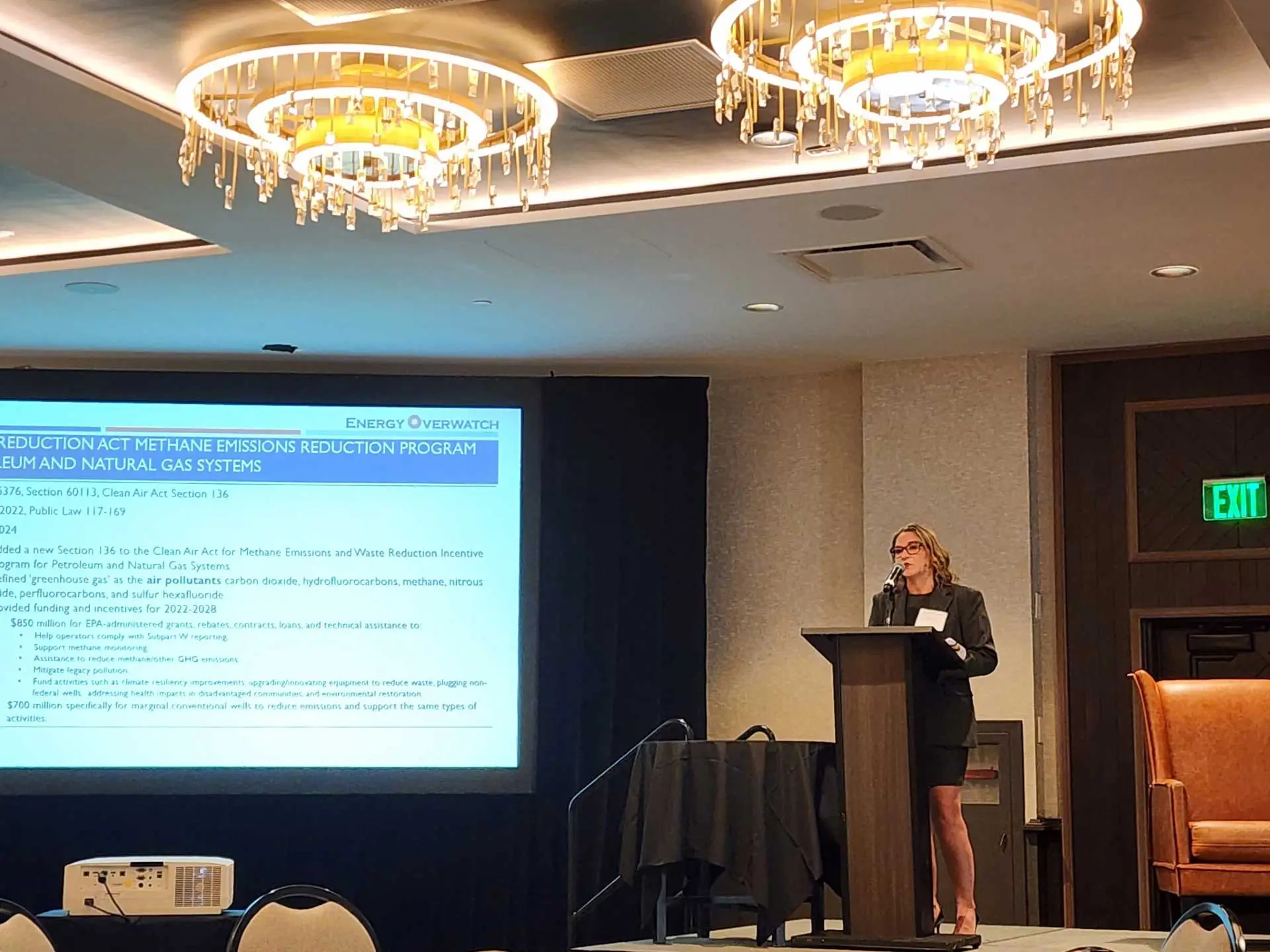 Dana Wood presenting on federal methane regulation